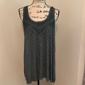 Mystree Sleeveless Tank Tunic (Blue Grey)